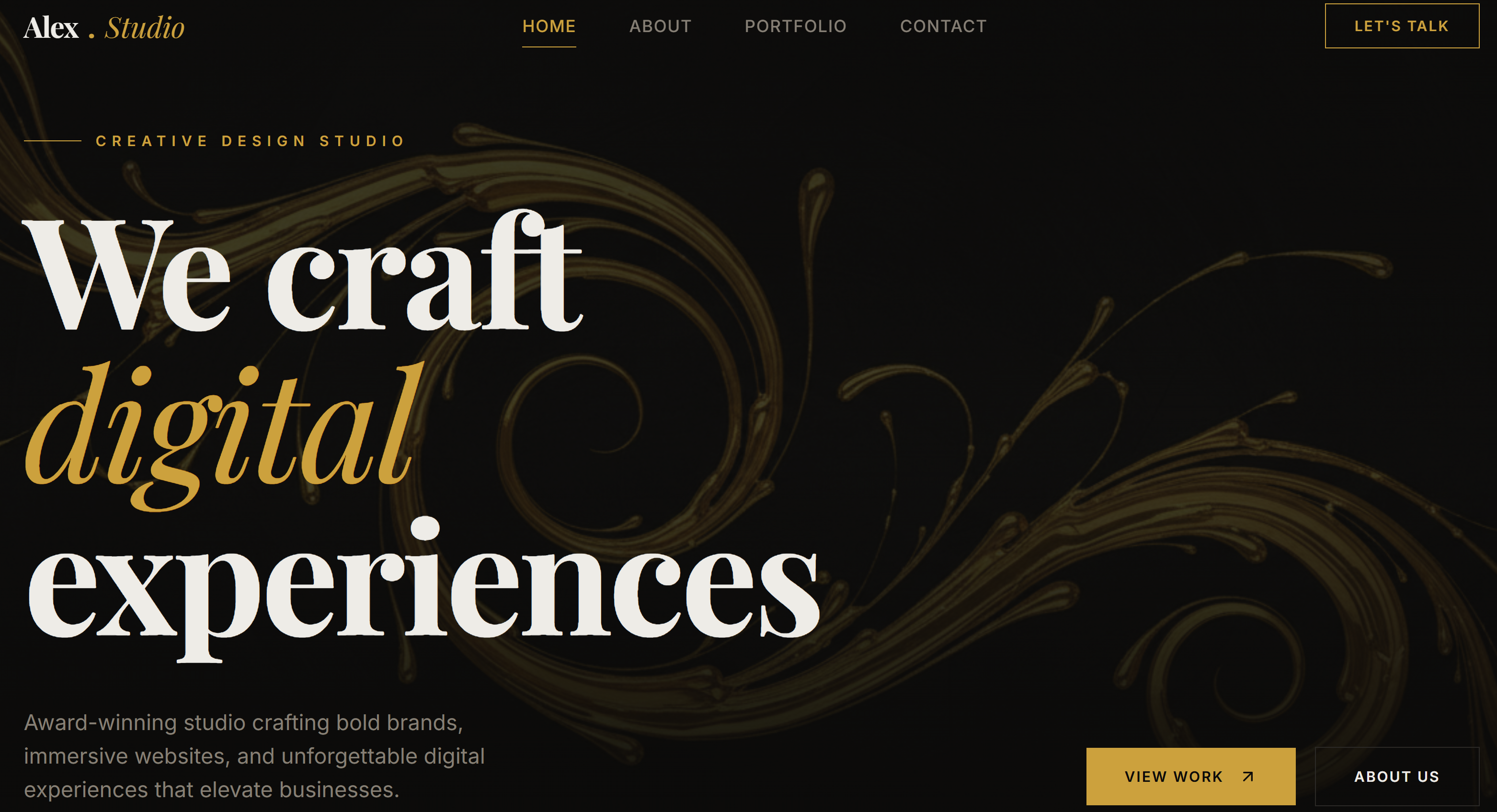 Aura Professional Freelancer Portfolio template preview