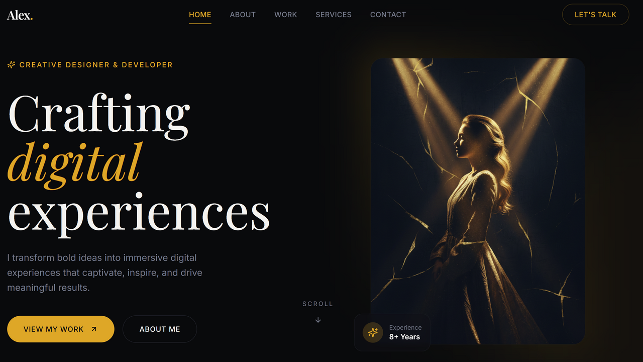 Proffesional Portfolio template preview