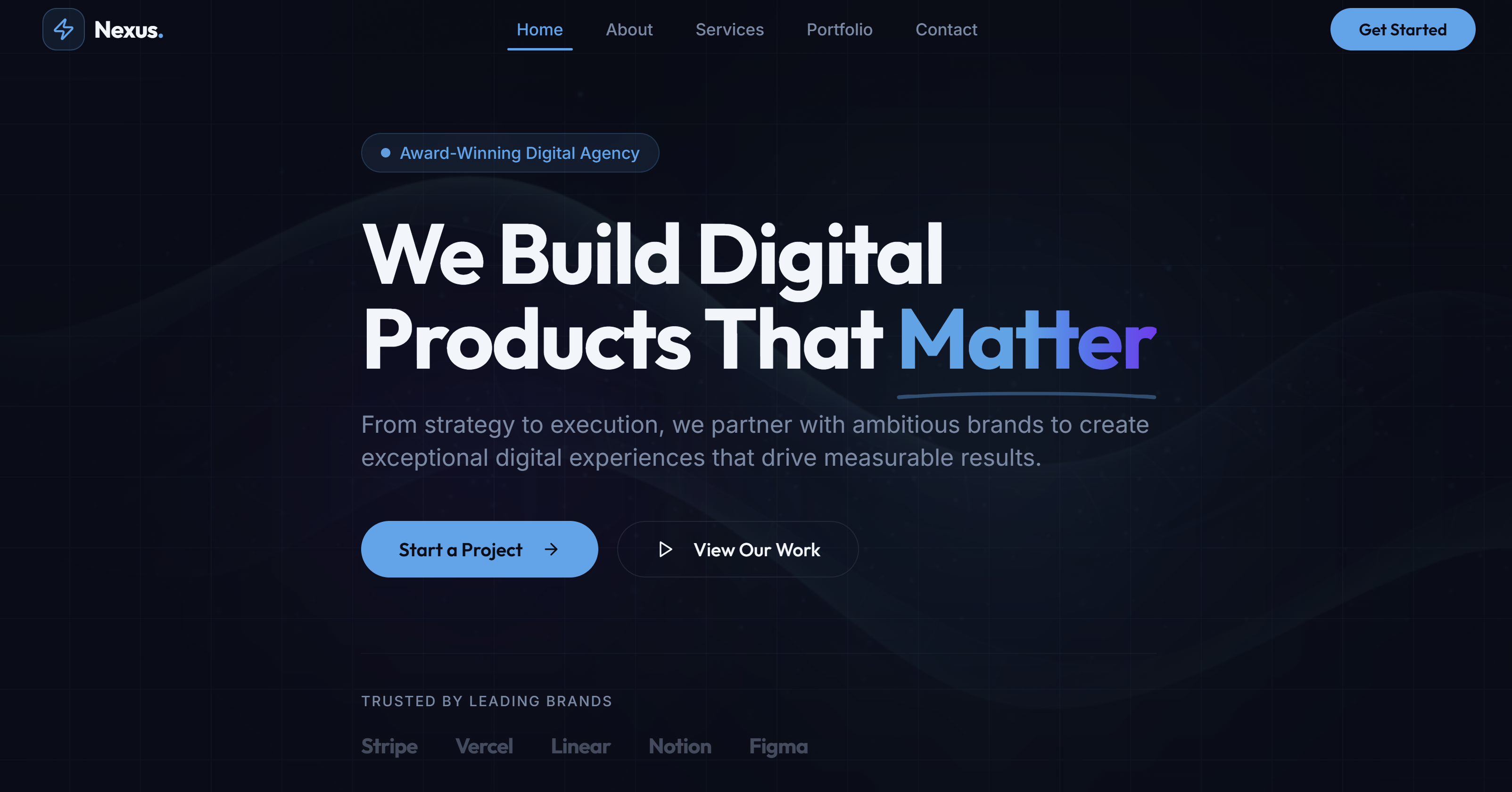 Nexus Business Portfolio template preview
