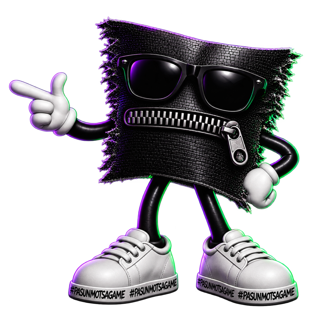 Mascotte hôte Pas un mot sa game
