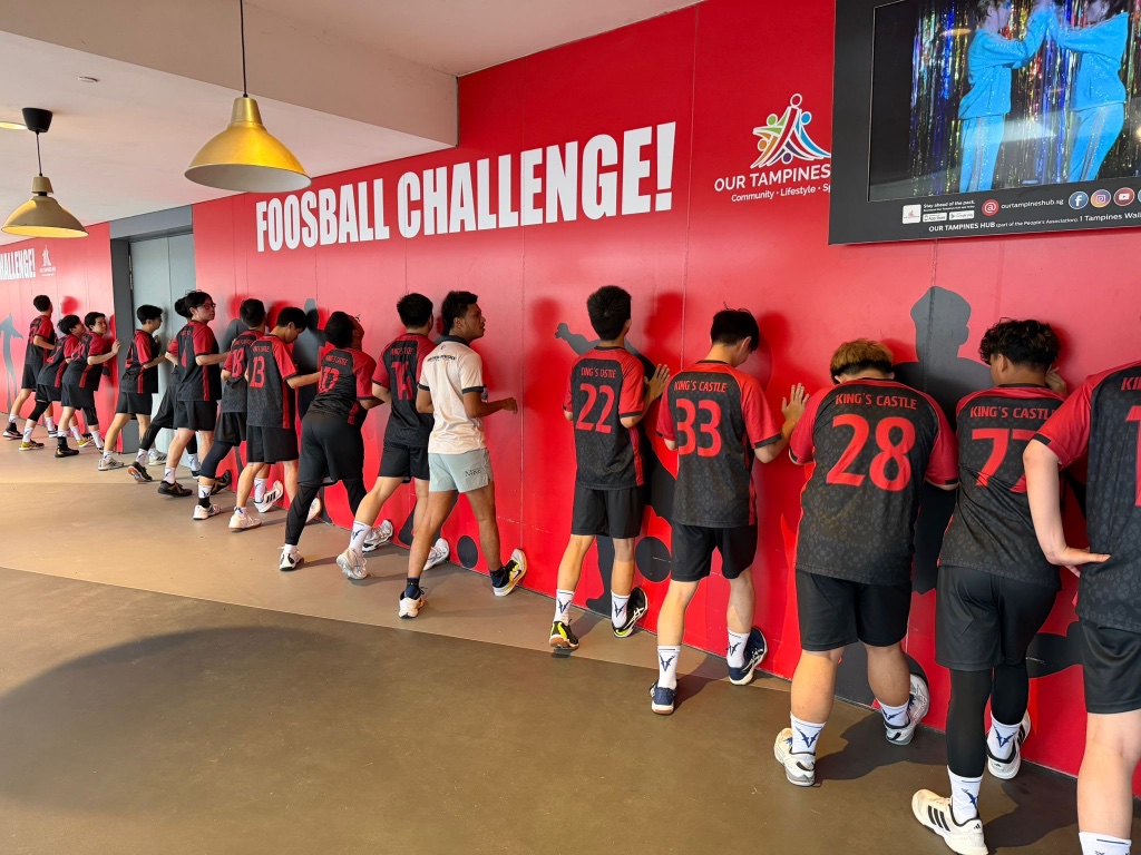 Fahad leading pre-match activation with King's Castle FC