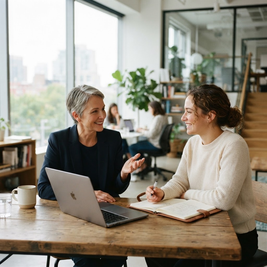 Get real mentorship alongside your AI coach