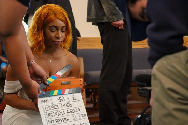 Church Chaos clapperboard scene