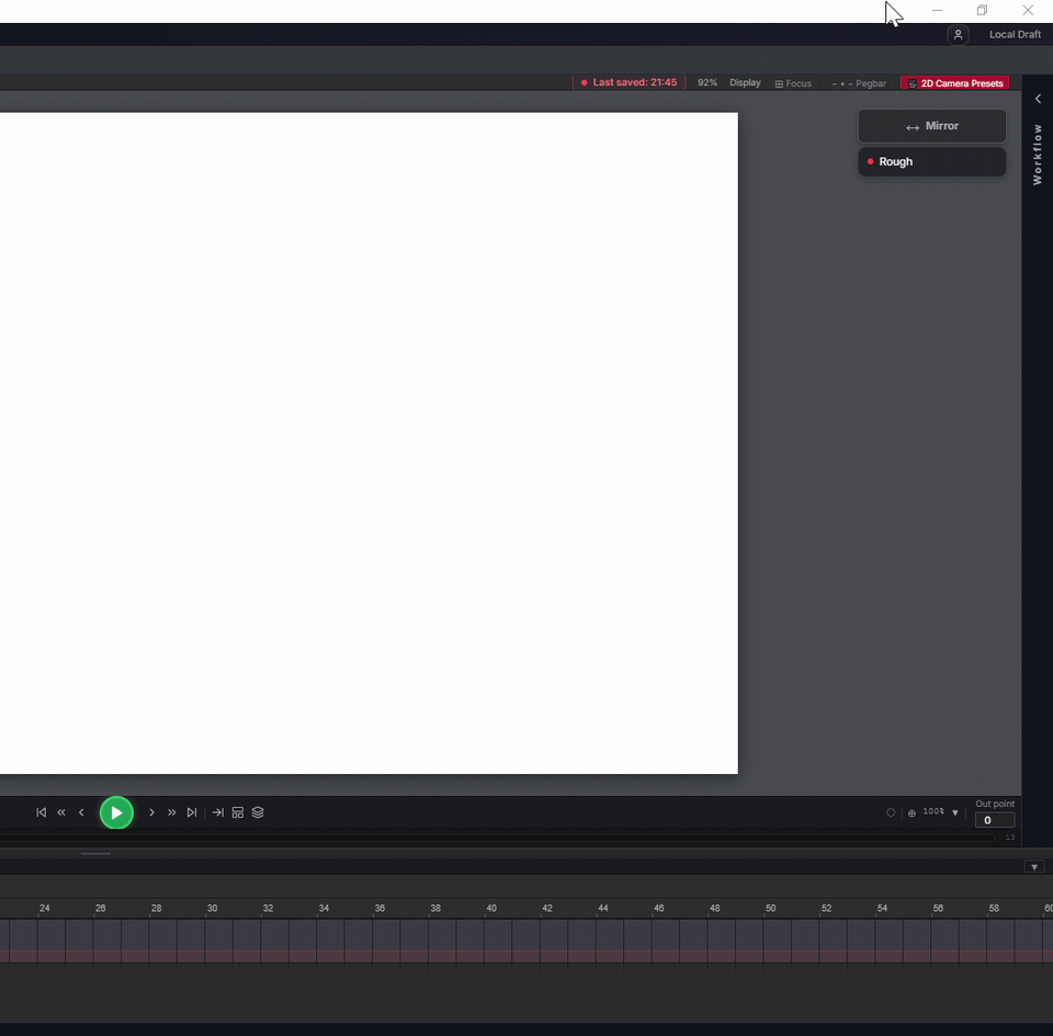 Clear timeline preview