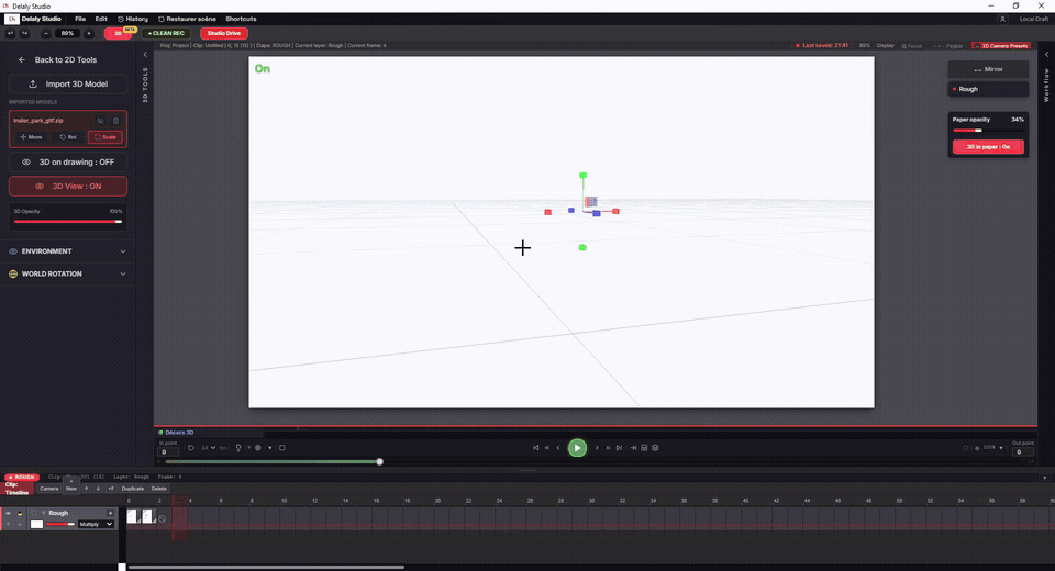 3D Assist camera viewport