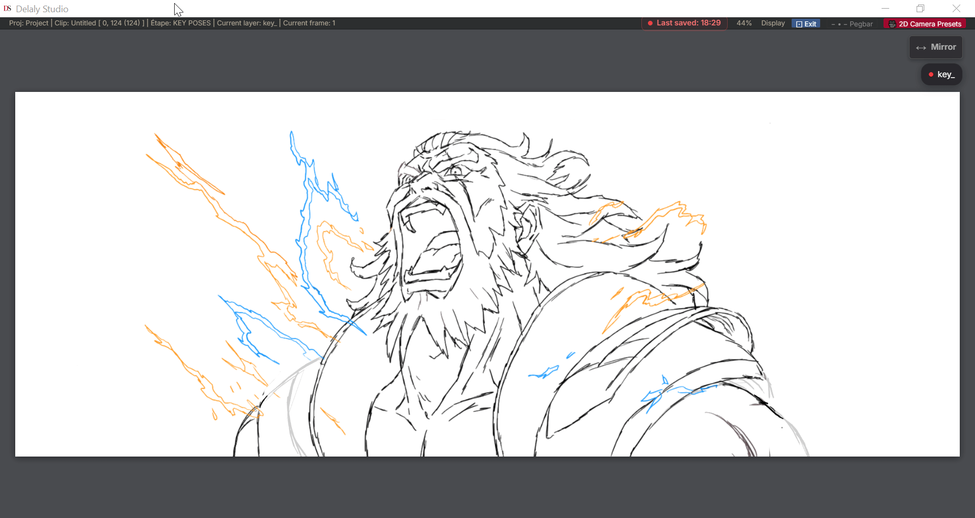 Fluid drawing preview