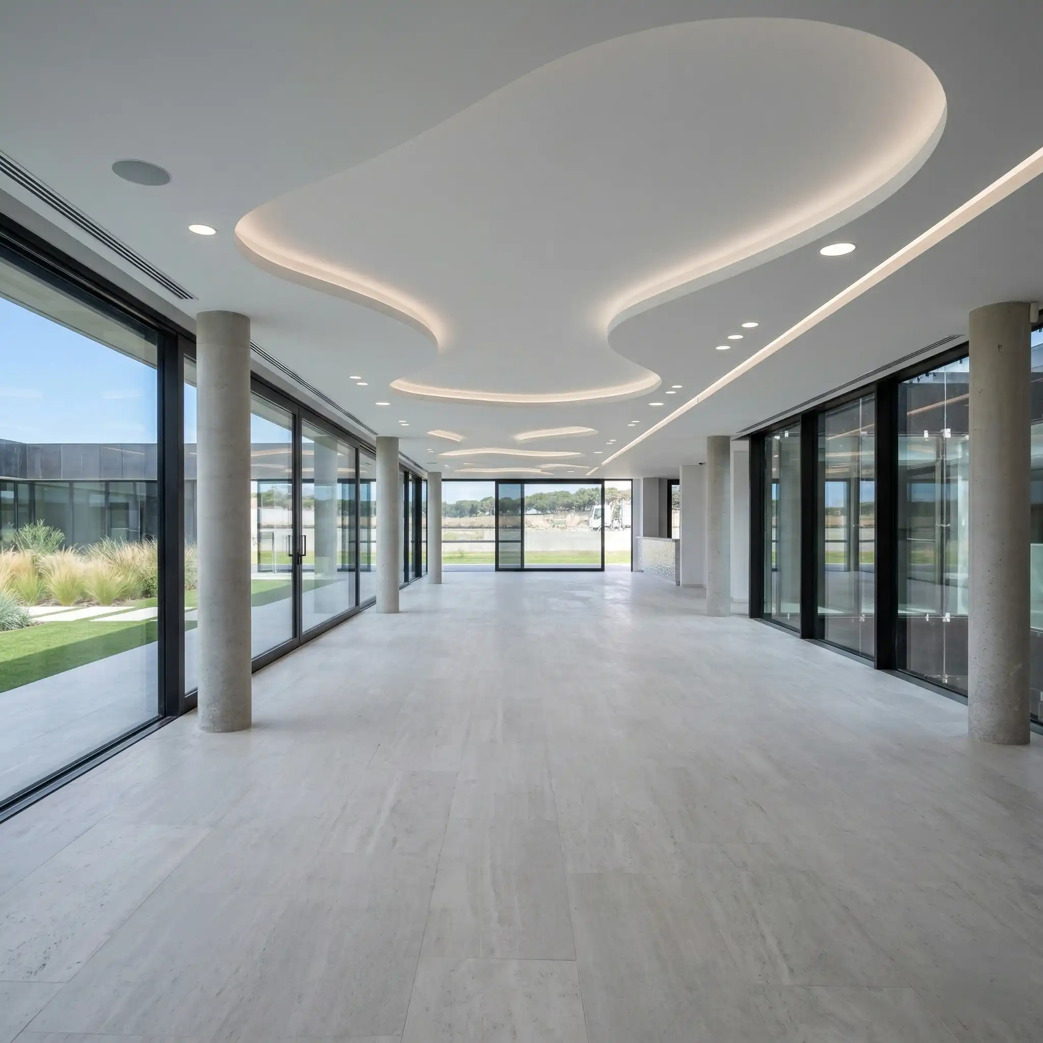 Luxury architectural ceiling interior