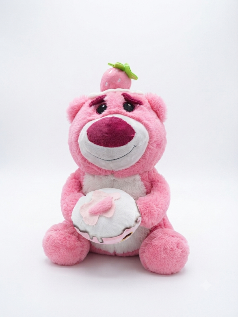 Peluche Lotso Toy Story con Cupcake