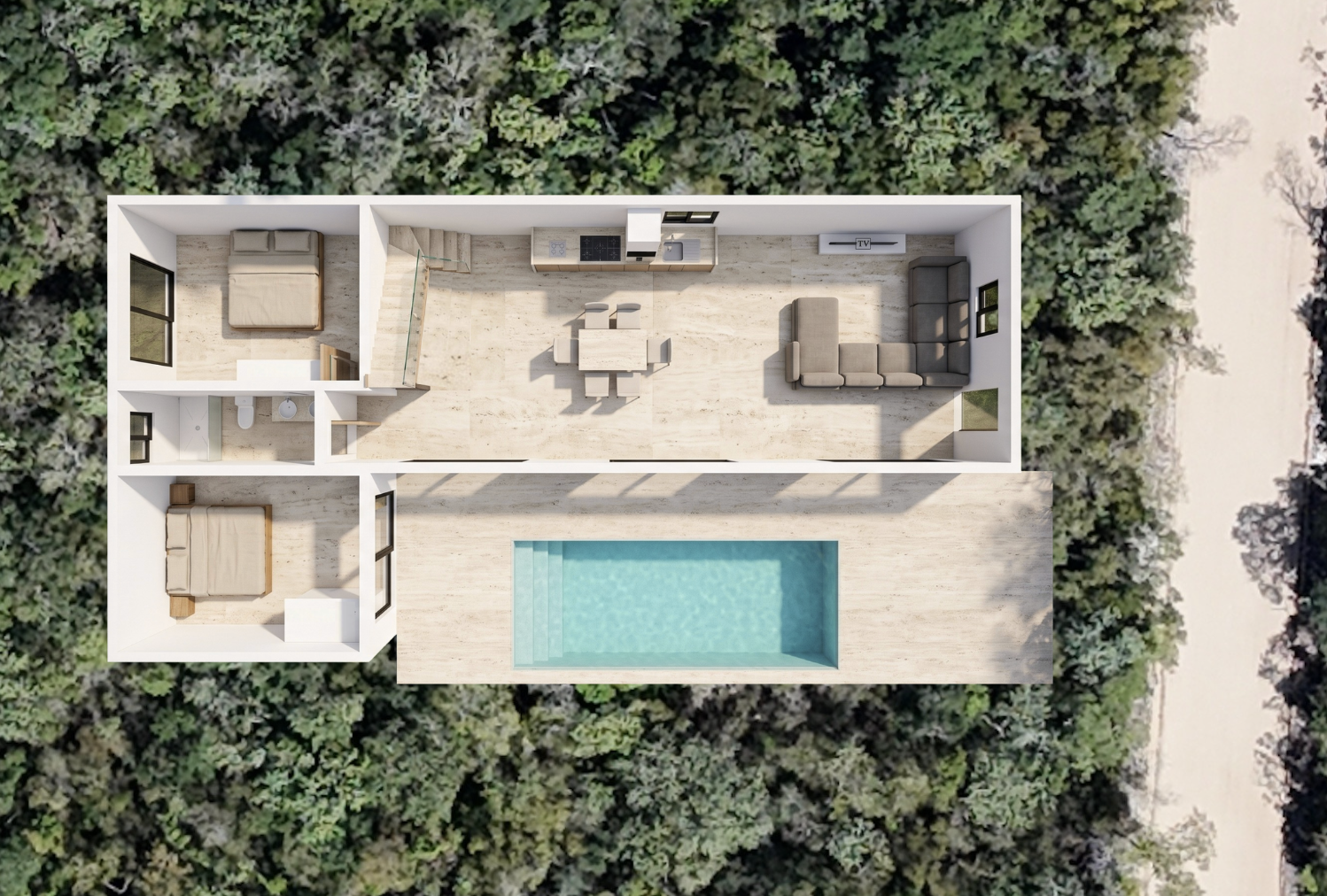 Casa Vela view 4 luxury villa Tulum