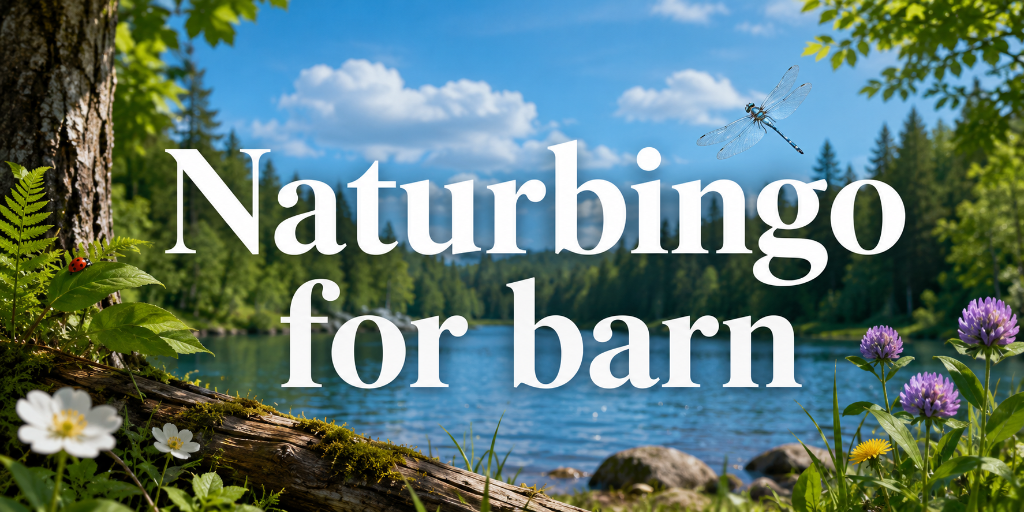 Naturbingo for barn