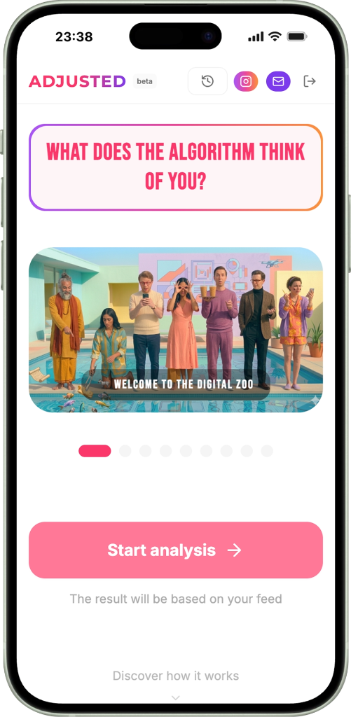 App preview - home screen