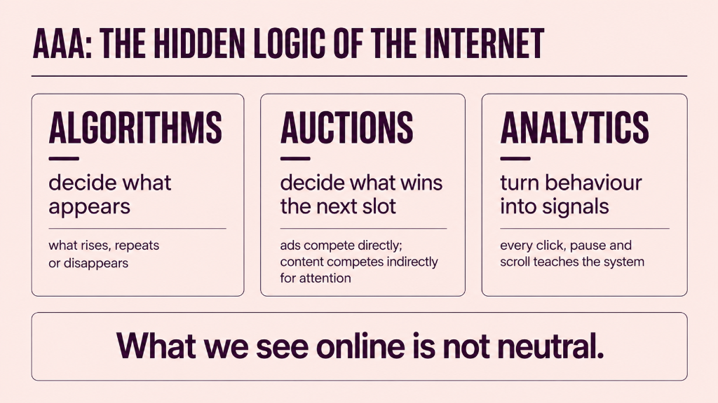 The hidden logic of the internet