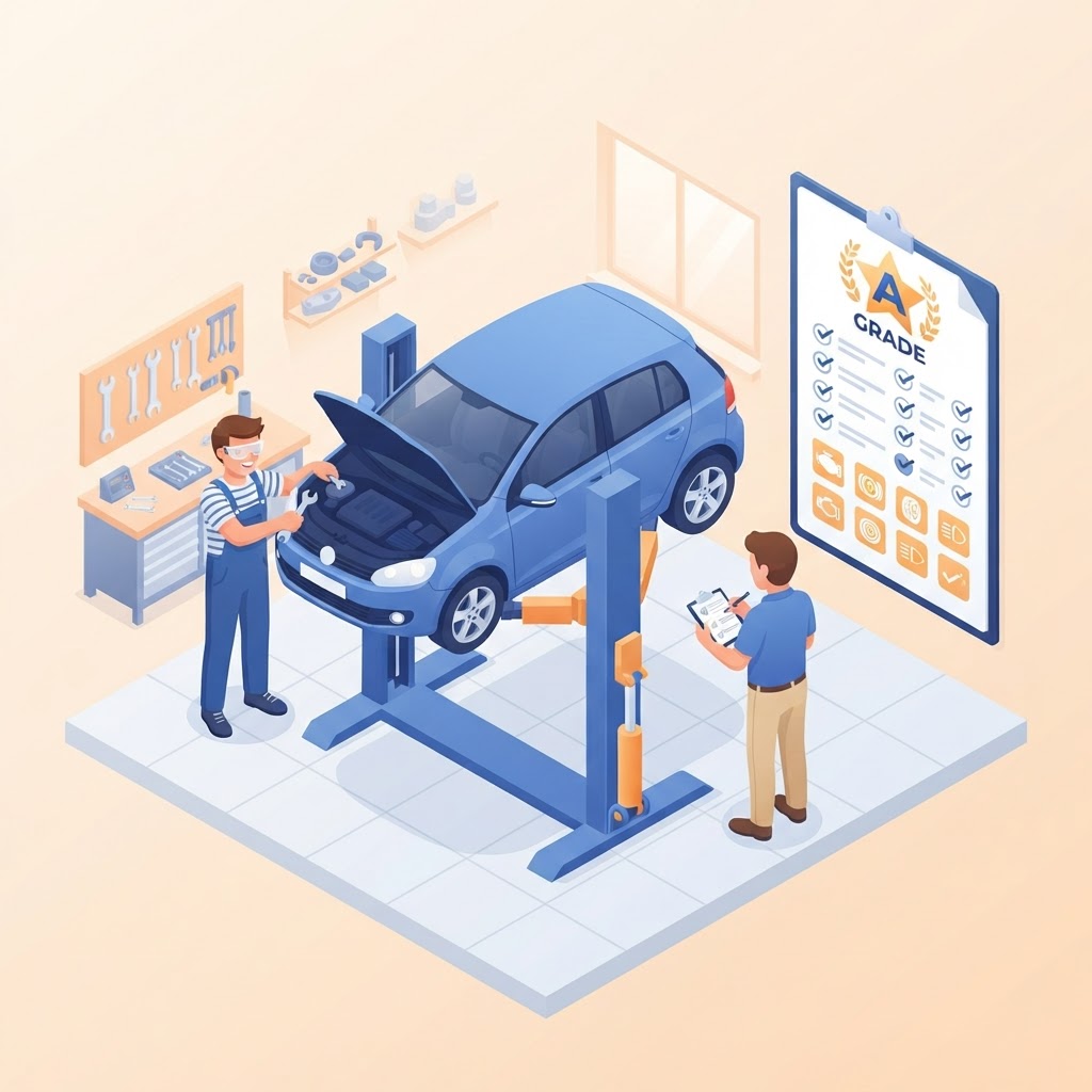 Quality-Assured Cars illustration