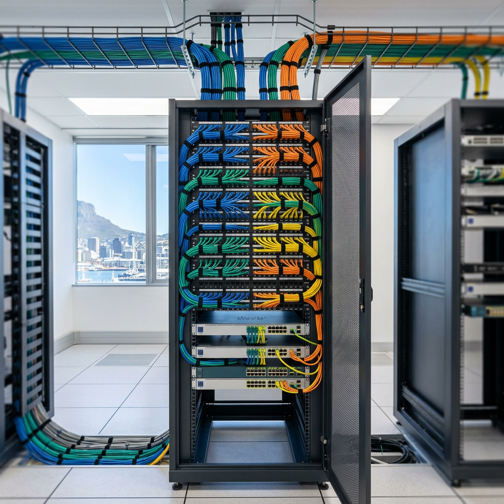 Completed server room infrastructure installation