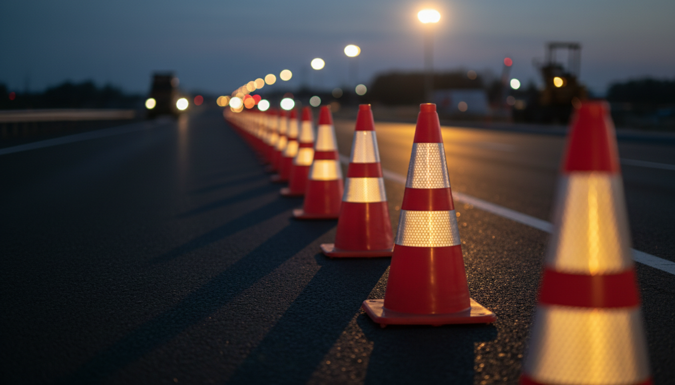 Traffic safety equipment on highway