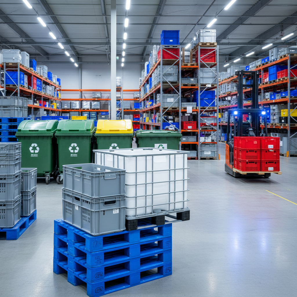 Plastové palety, přepravky a box palety: kdy dávají v logistice větší smysl než dřevo — ilustrační obrázek