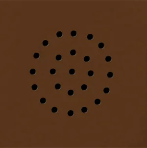 Detail větrání — kruhové uspořádání