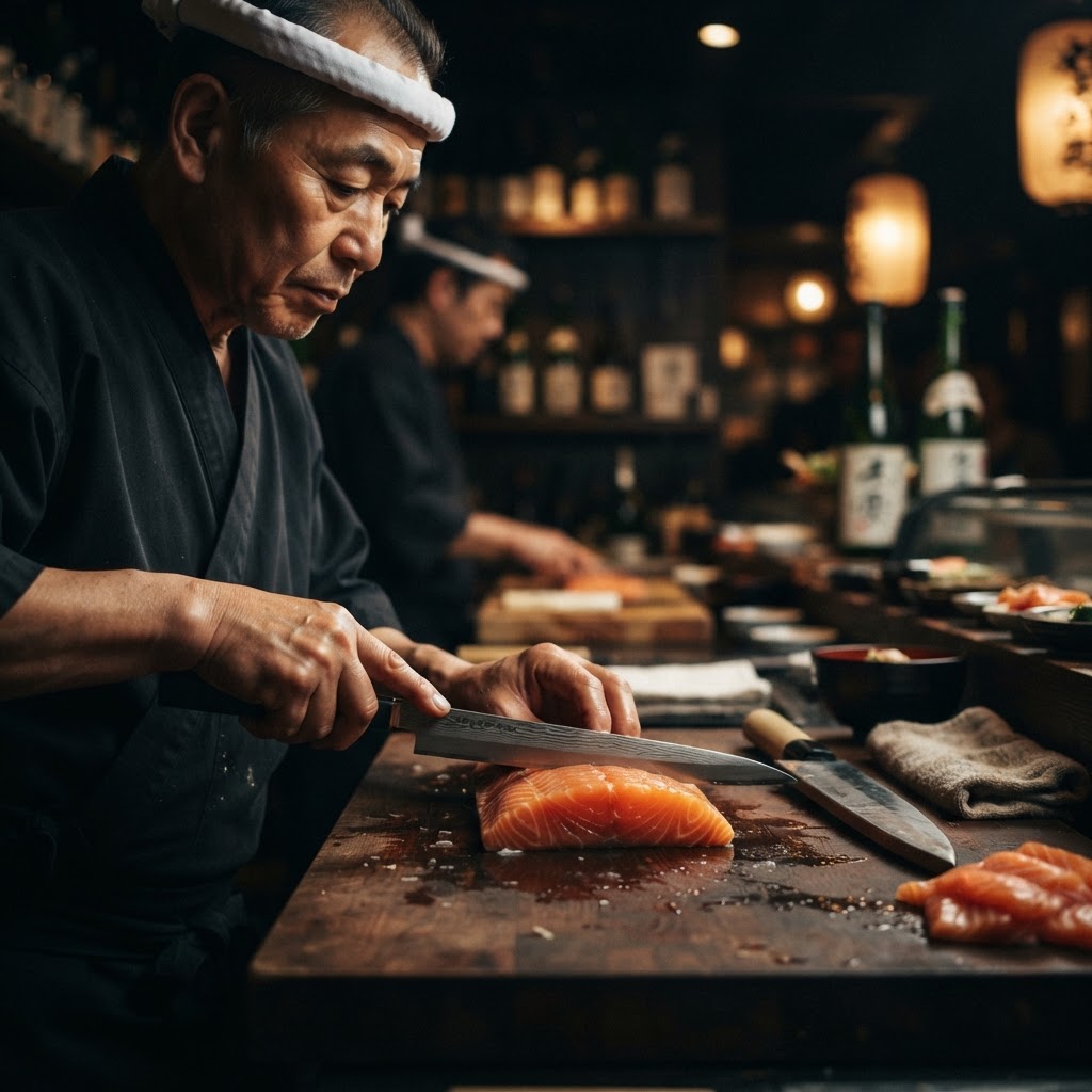 Sushi Knife Cut