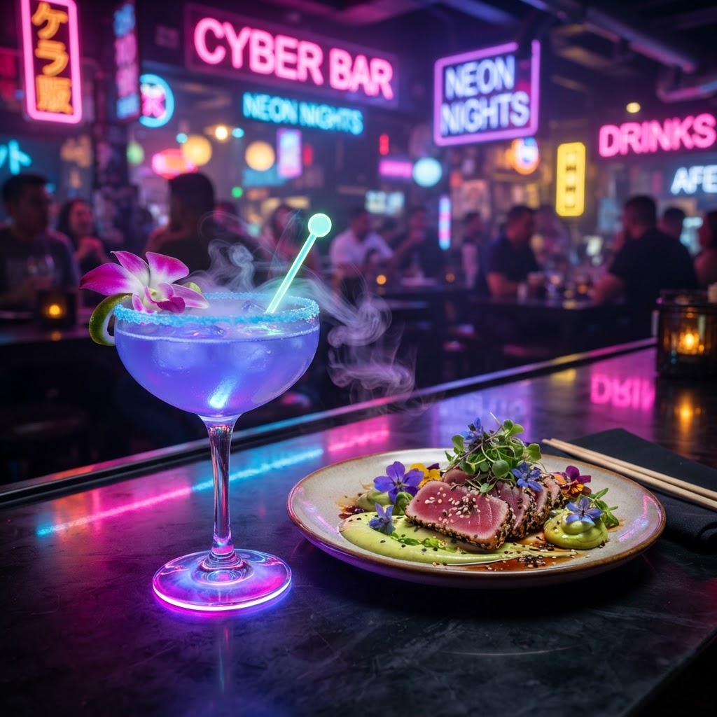 Neon Cocktail Glow