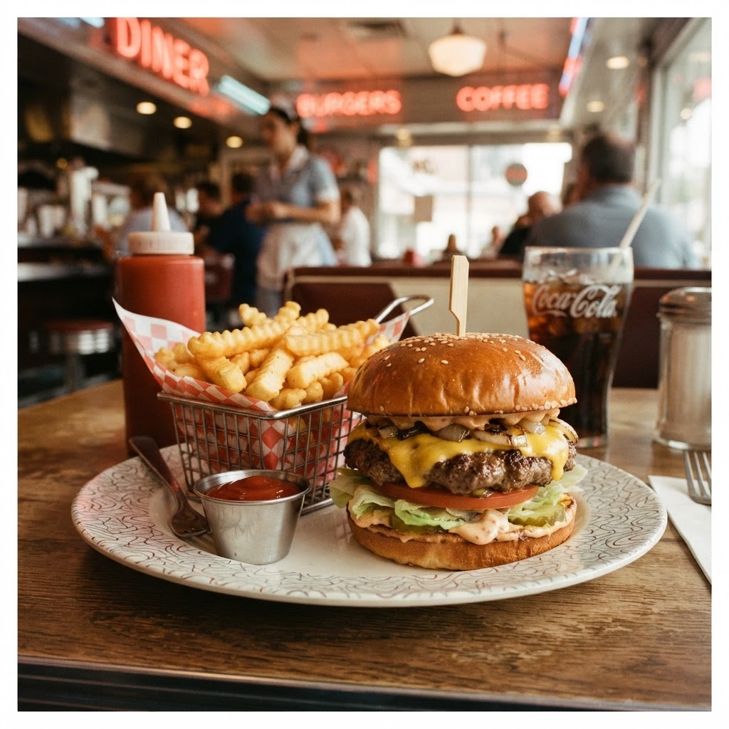 Vintage Diner Burger