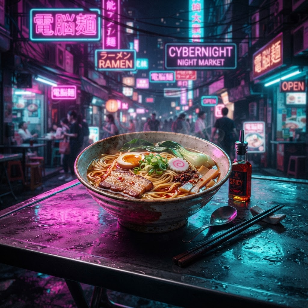 Neon Night Noodles