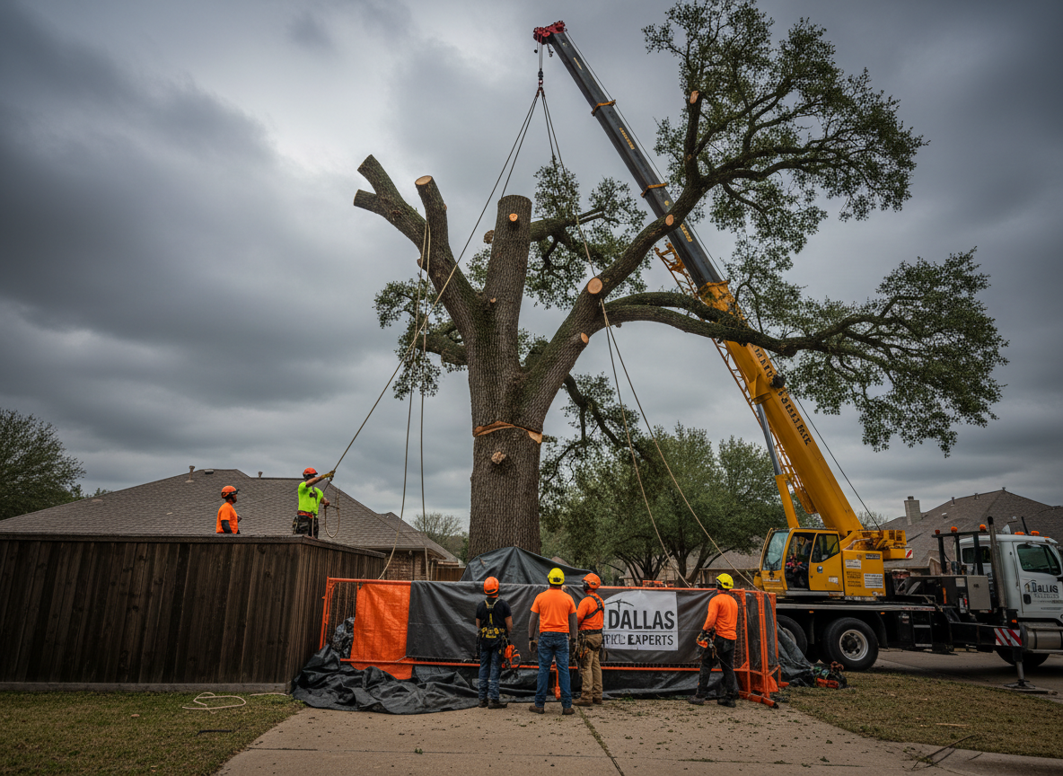 Safe tree removal in Dallas Texas