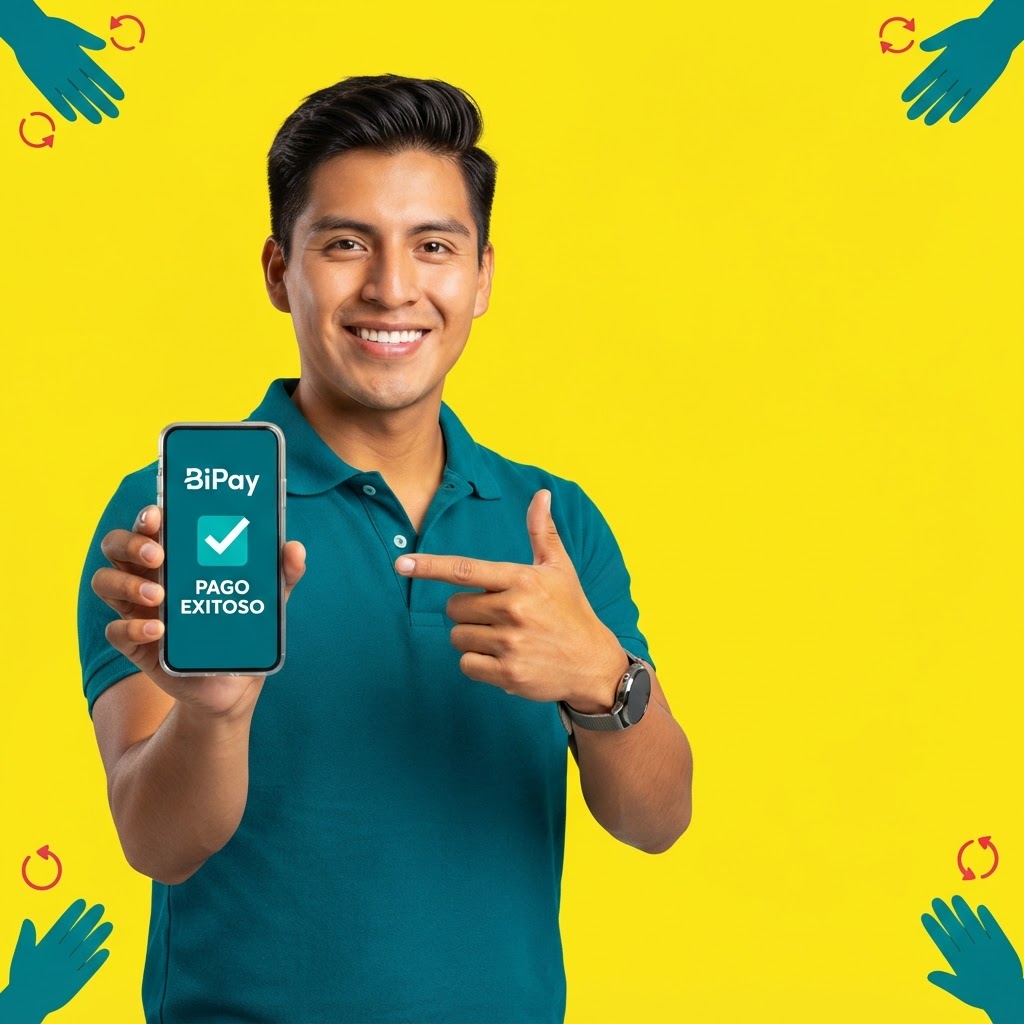 Cliente Bitel pagando con BiPay recibiendo cashback