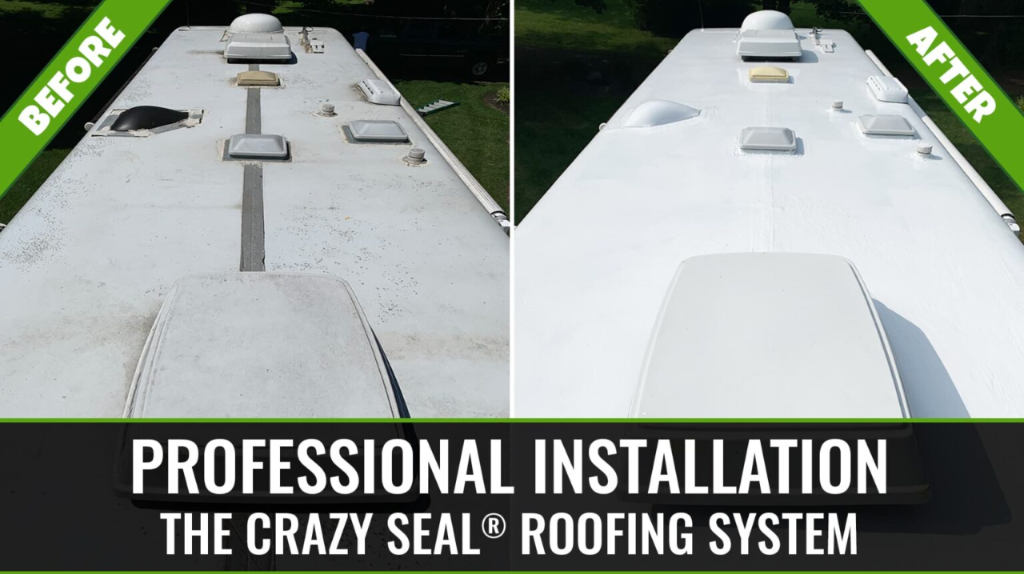 Crazy Seal before and after roof comparison