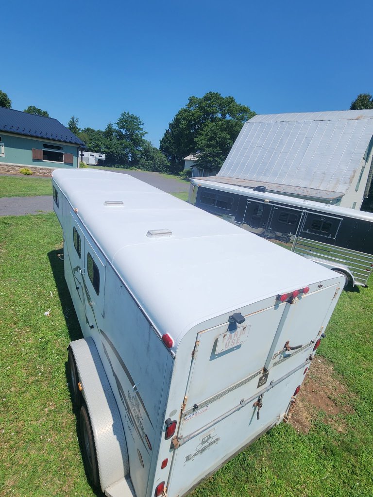 Trailer roof after Crazy Seal application