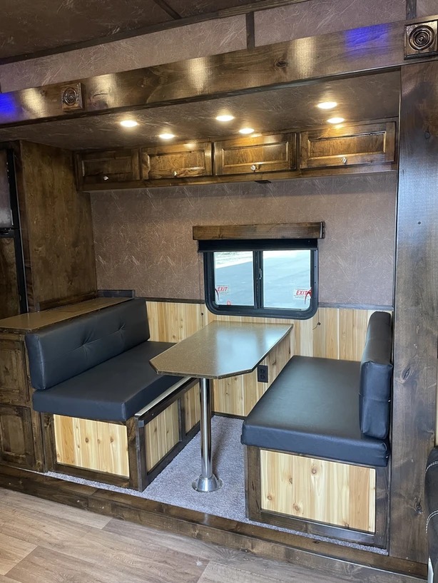 Custom dining nook with booth seating