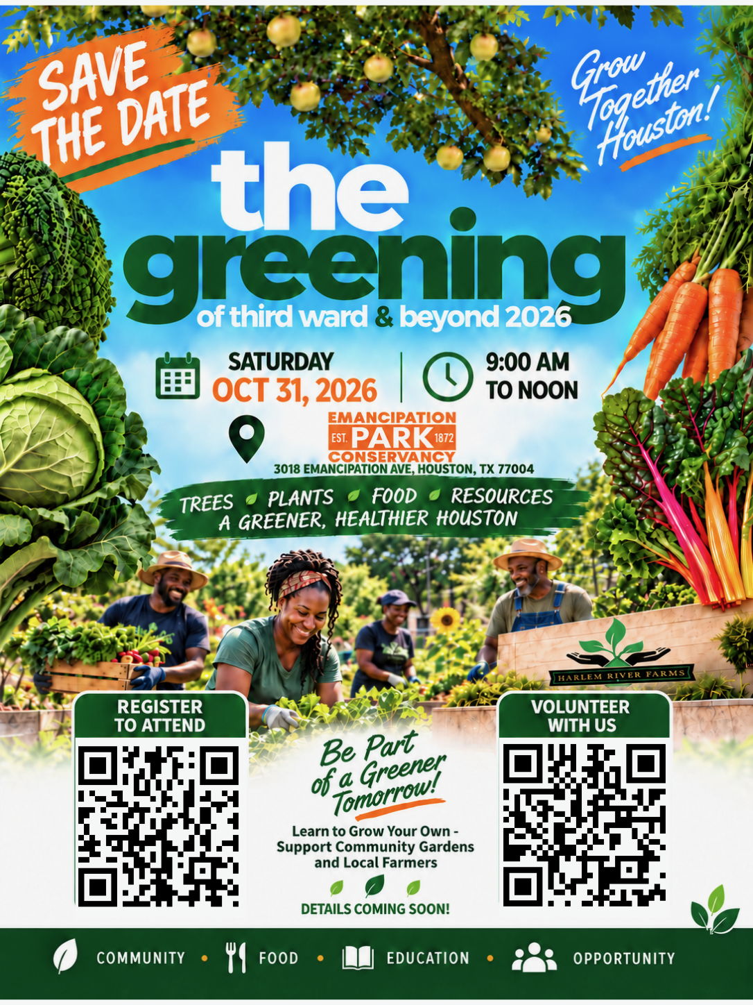 The Greening of Third Ward & Beyond 2026 flyer