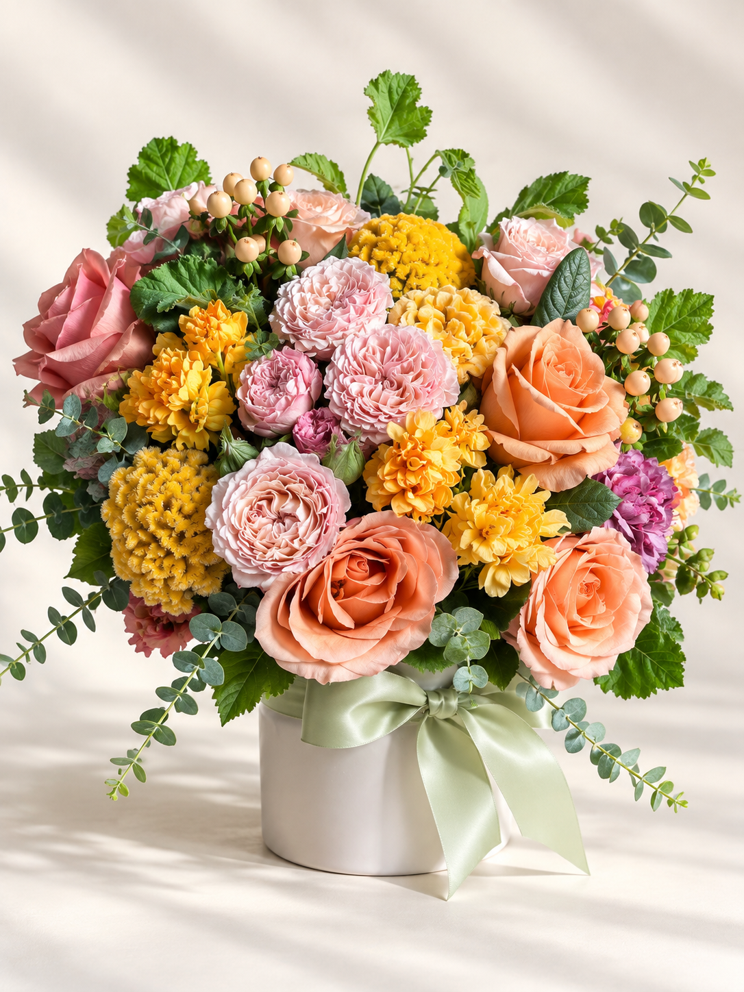standard: Custom-designed birthday floral arrangement crafted with fresh seasonal blooms by our master Las Vegas florists.