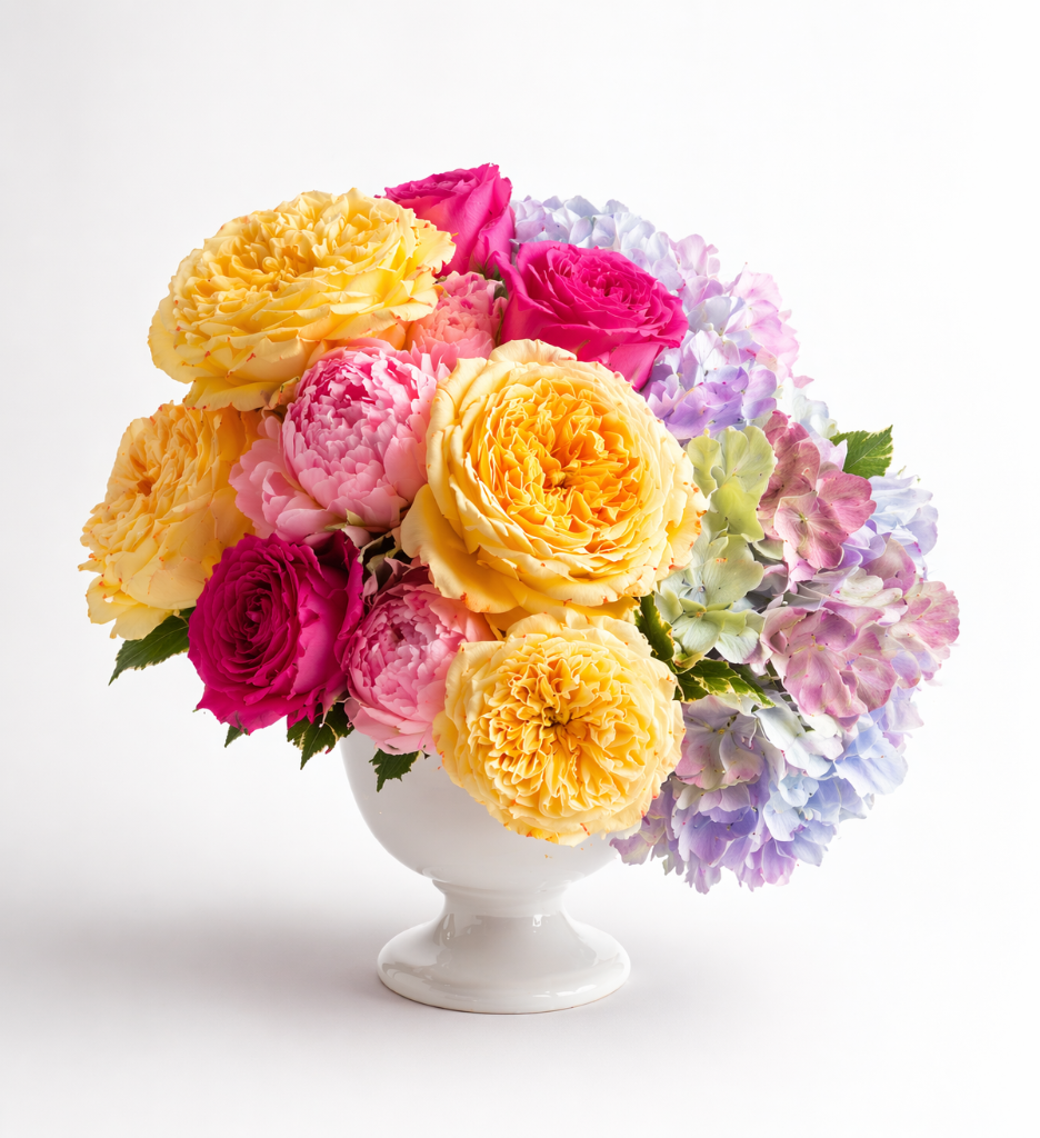 standard: Whimsical Garden Bouquet — yellow birthday best-selling flower arrangement delivered same-day in Las Vegas NV | Bud Weismiller Flowers