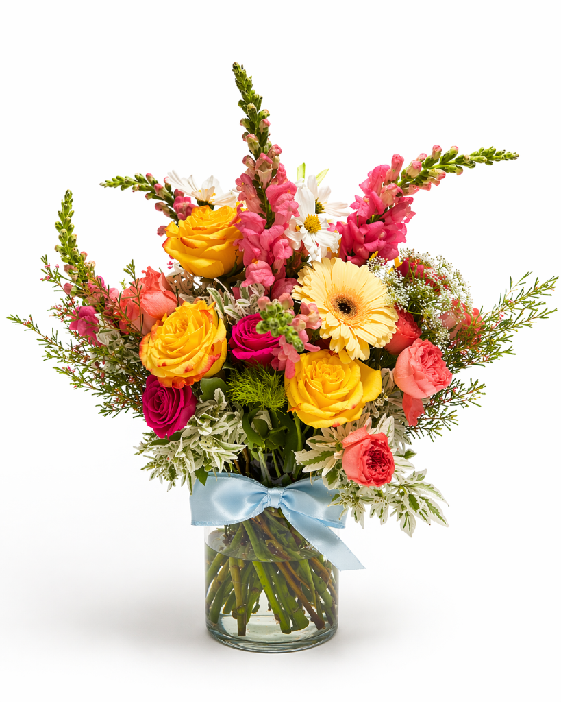 Standard Size — Las Vegas Sunshine Bouquet | Las Vegas Florist — Same-Day Delivery to Las Vegas, Henderson & Summerlin | Bud Weismiller Flowers standard: Las Vegas Sunshine Bouquet — yellow birthday birthday flower bouquet delivered same-day in Las Vegas NV | Bud Weismiller Flowers