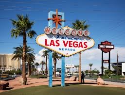 Welcome to Las Vegas sign — Bud Weismiller Flowers local florist