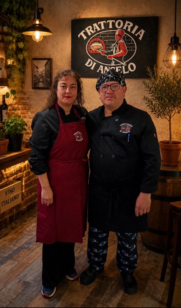 Ángel, maestro pizzero de Trattoria Di Angelo