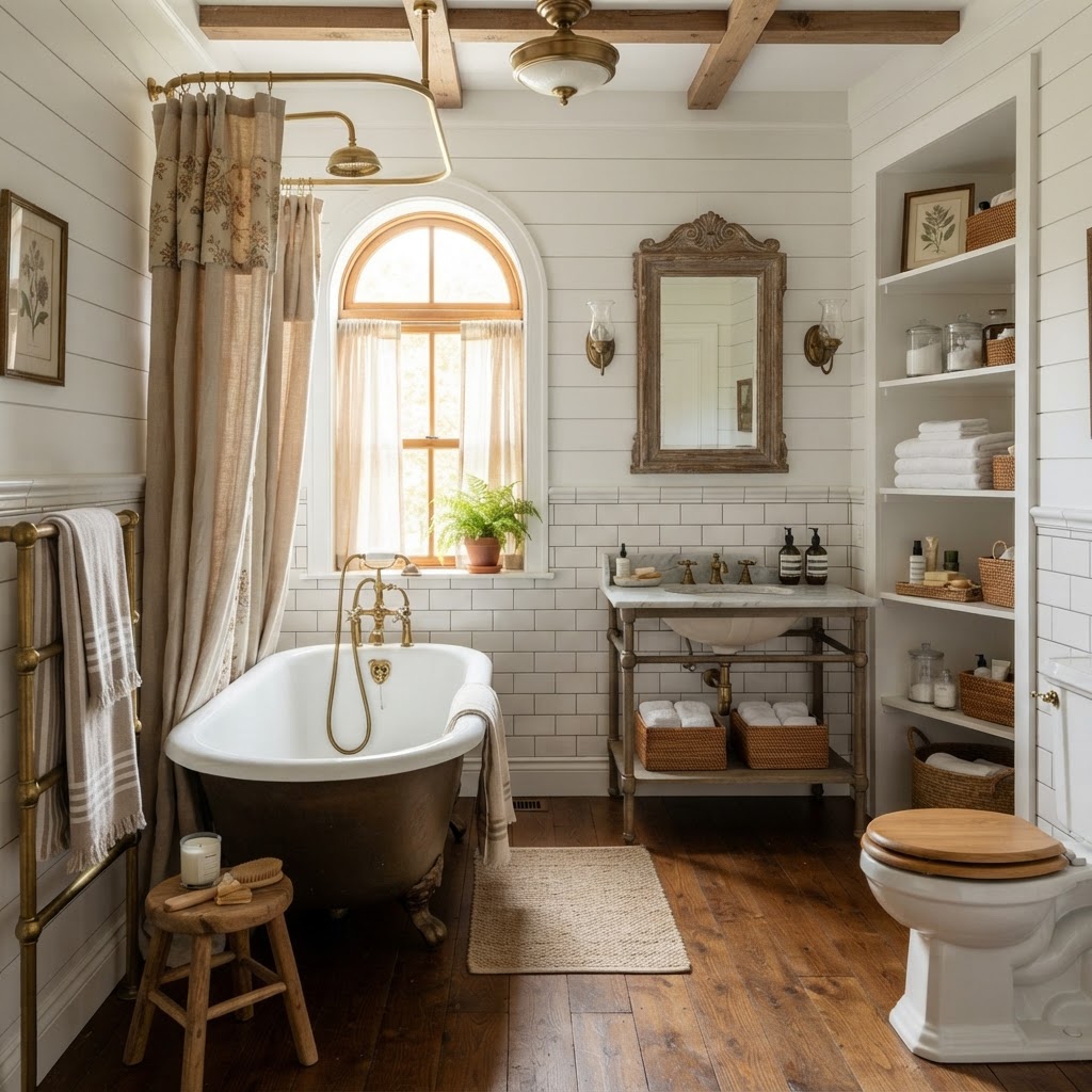 Classic Farmhouse Full Bath