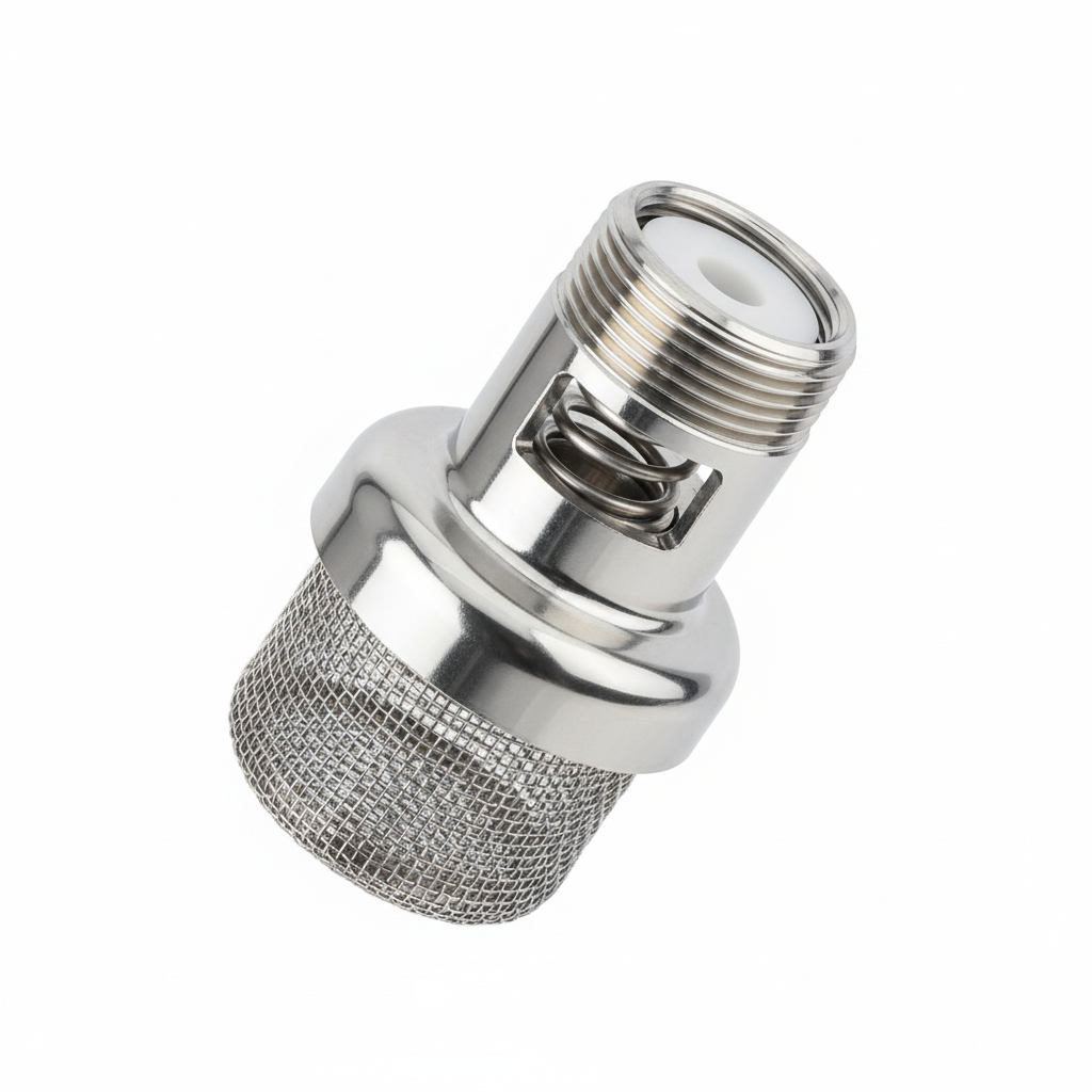 Viscoreg Stainless Steel Foot Valve – Threaded BSP, PN16, DN15–DN80