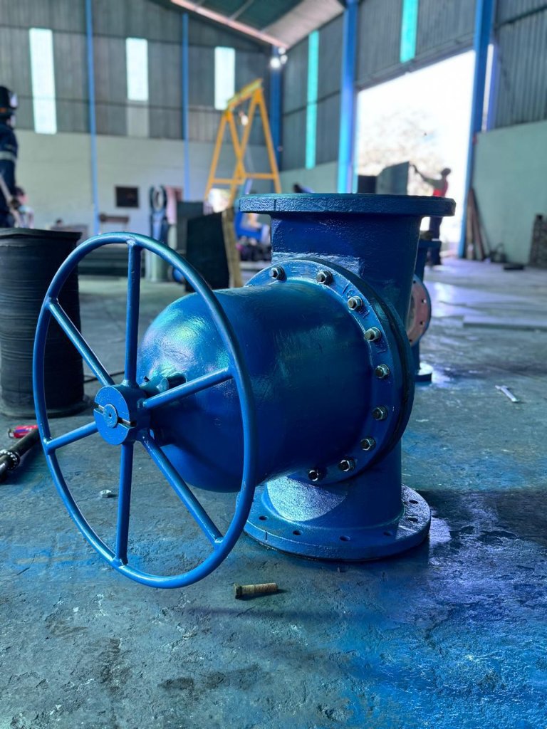 Viscoreg Large Flanged Ball Valve – Gearbox Operated, PN16, DN200–DN400
