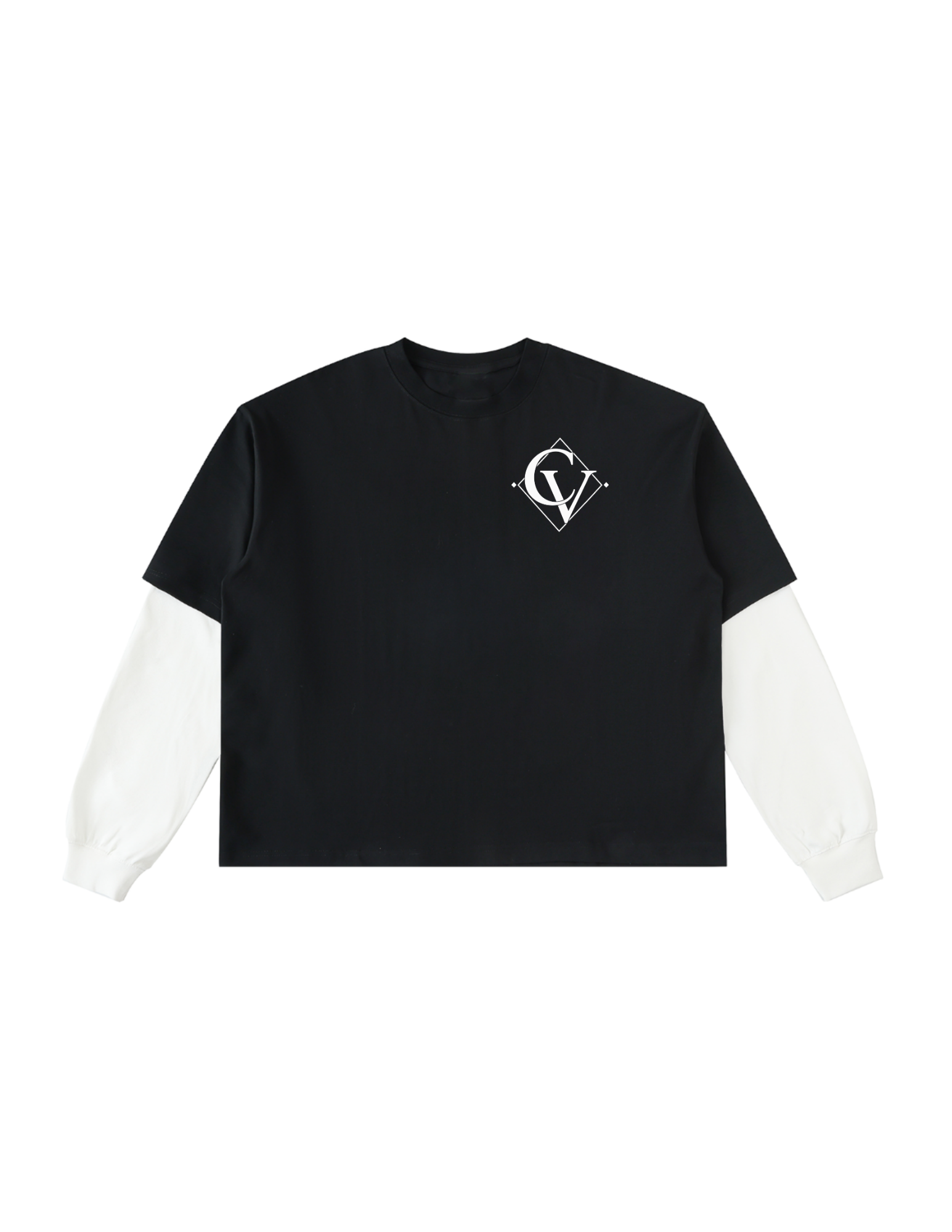Cavero Layered Long Sleeve in Black