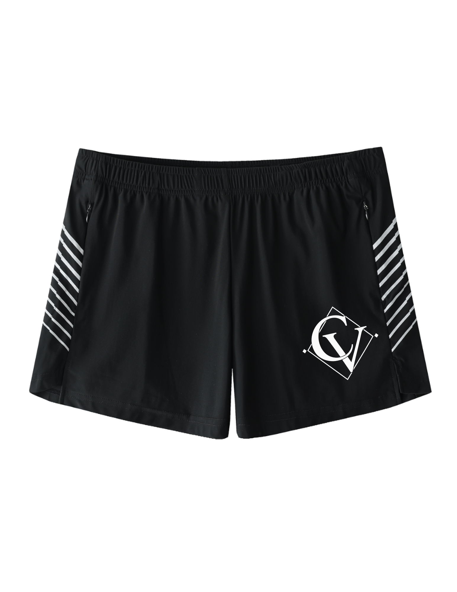 Cavero Stripe Shorts - Black
