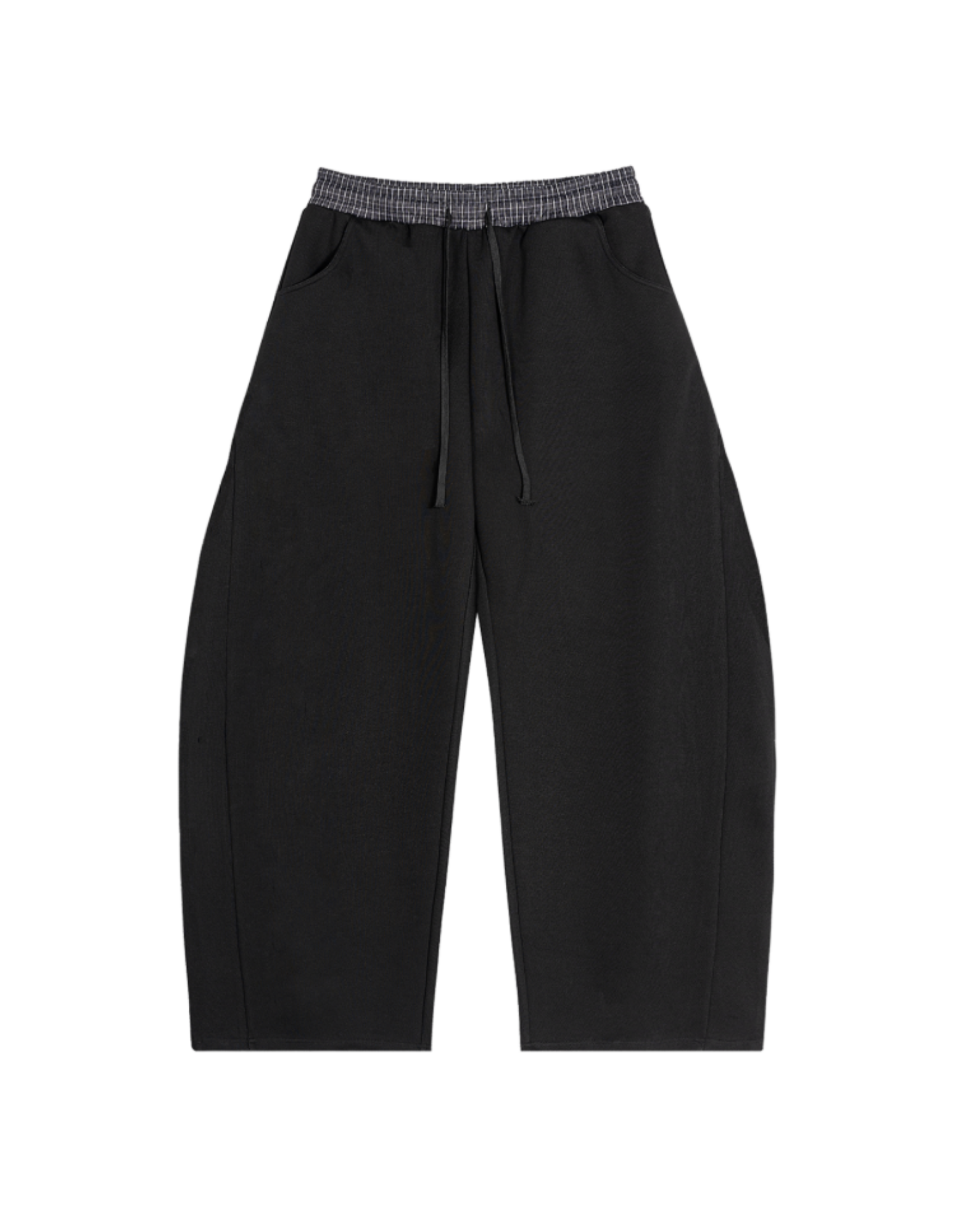 Cavero Plaid Pants in Black