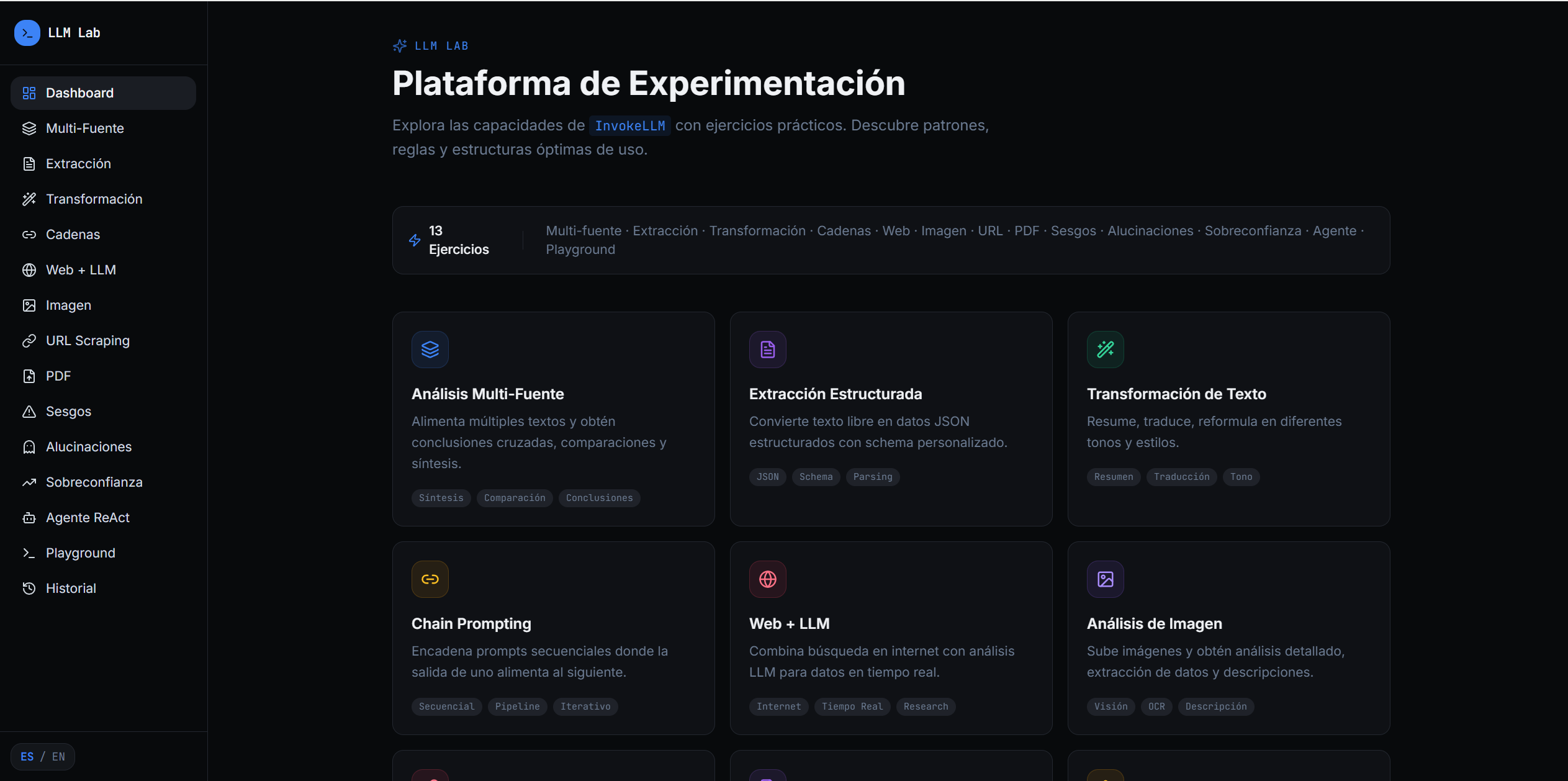 LLMs LAB template preview