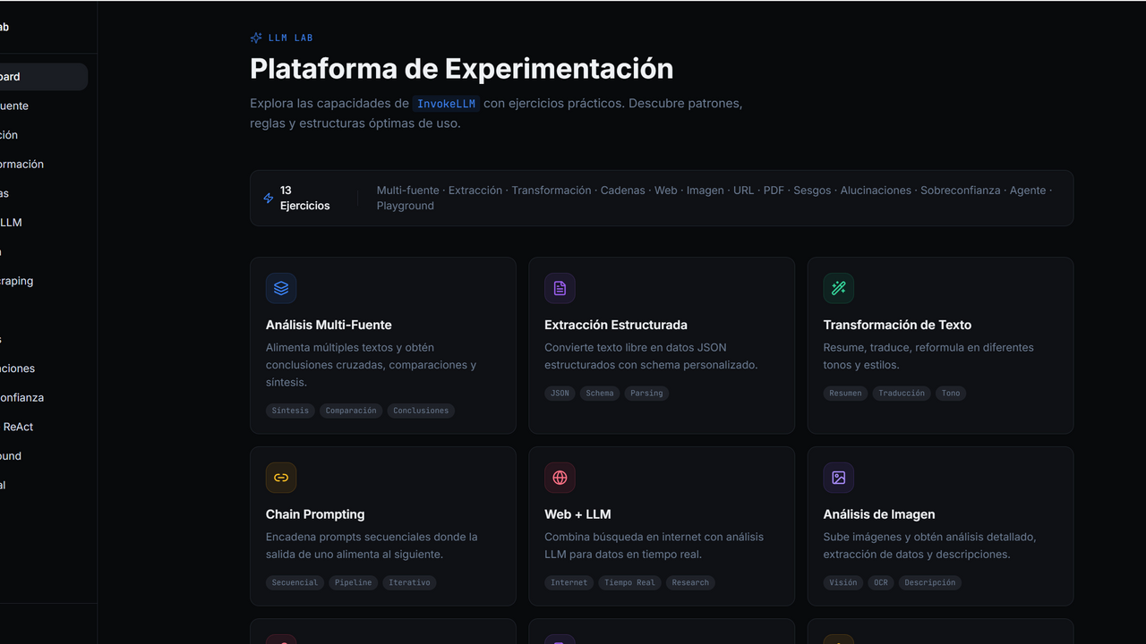 LLMs LAB template preview
