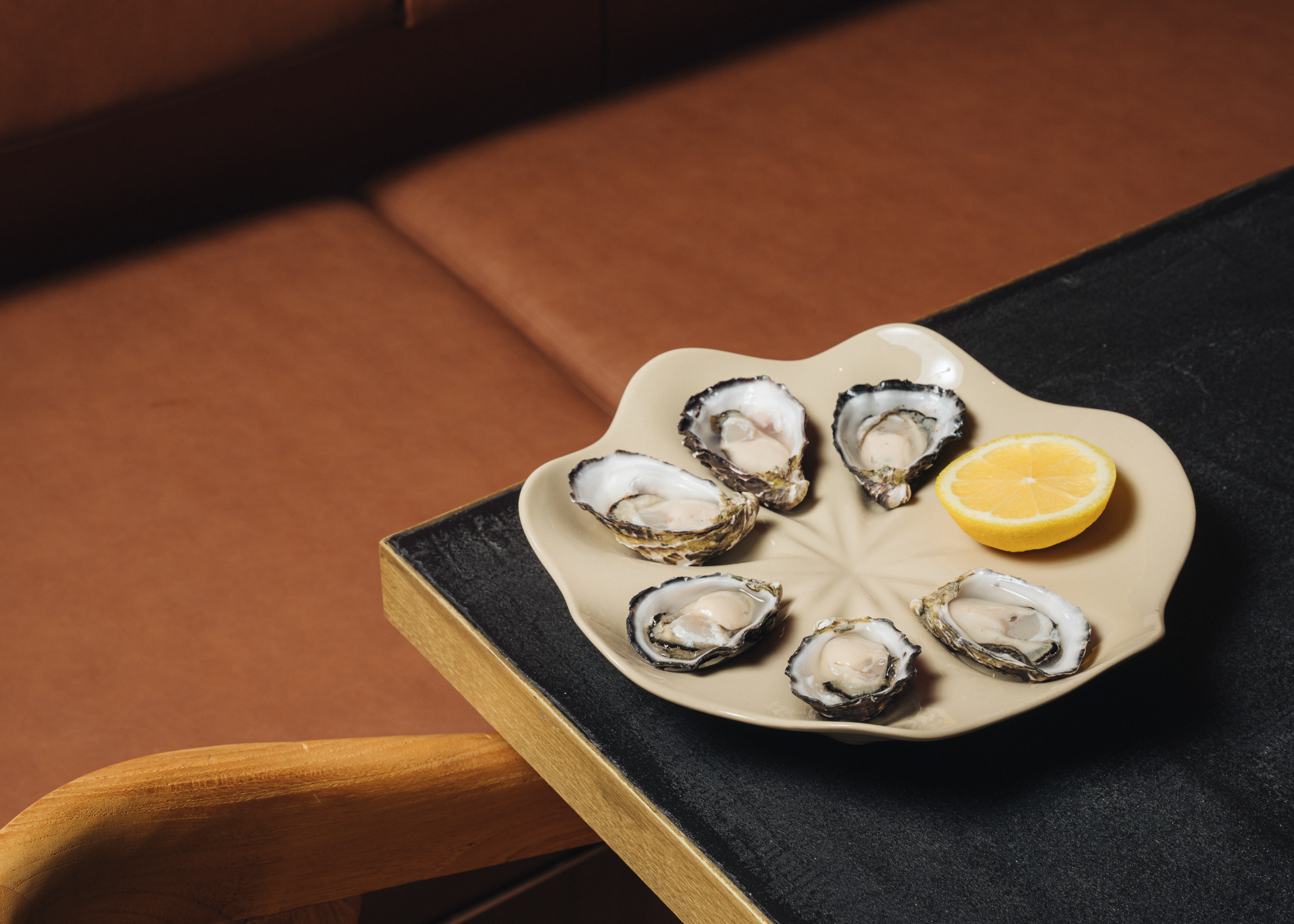 Freshly shucked oysters Byron Bay