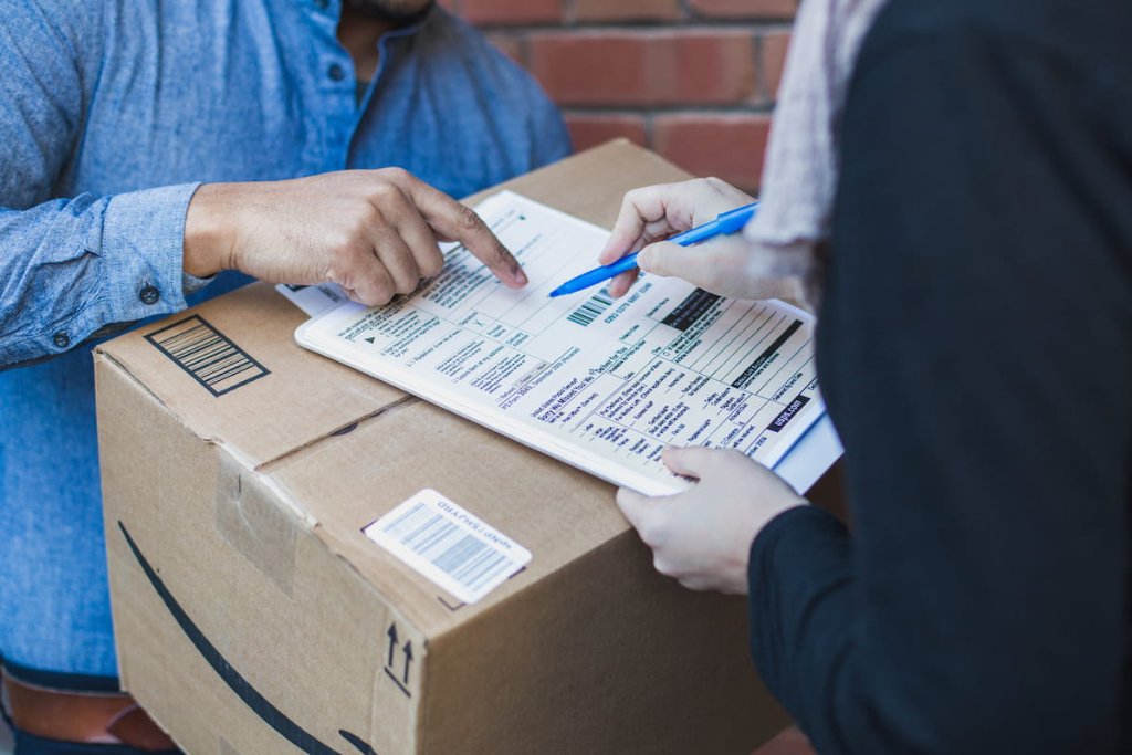 Signing shipping forms