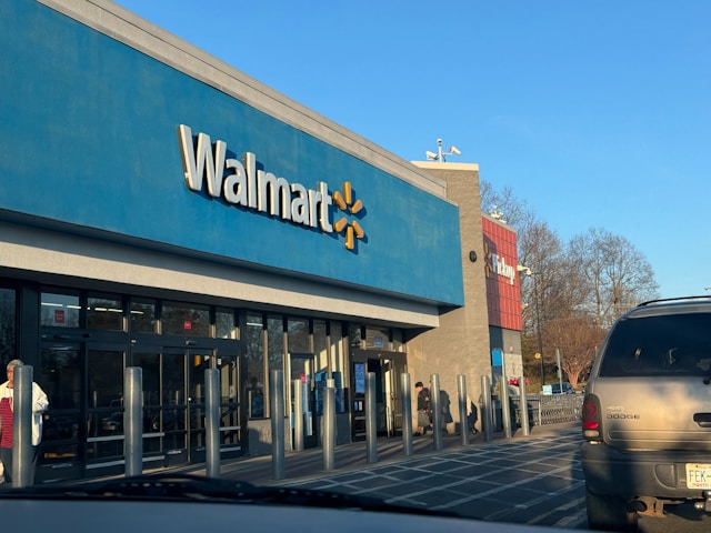 Walmart storefront entrance