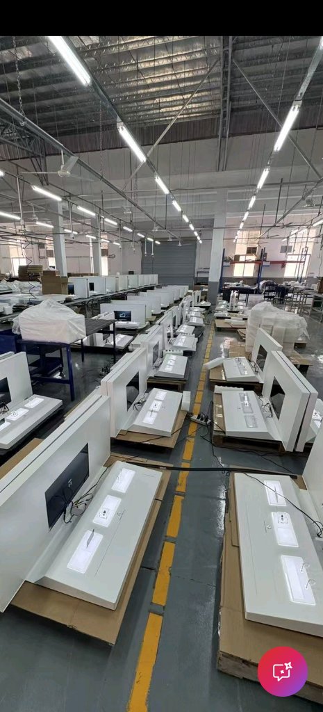 Tangem endcap displays in production at overseas factory