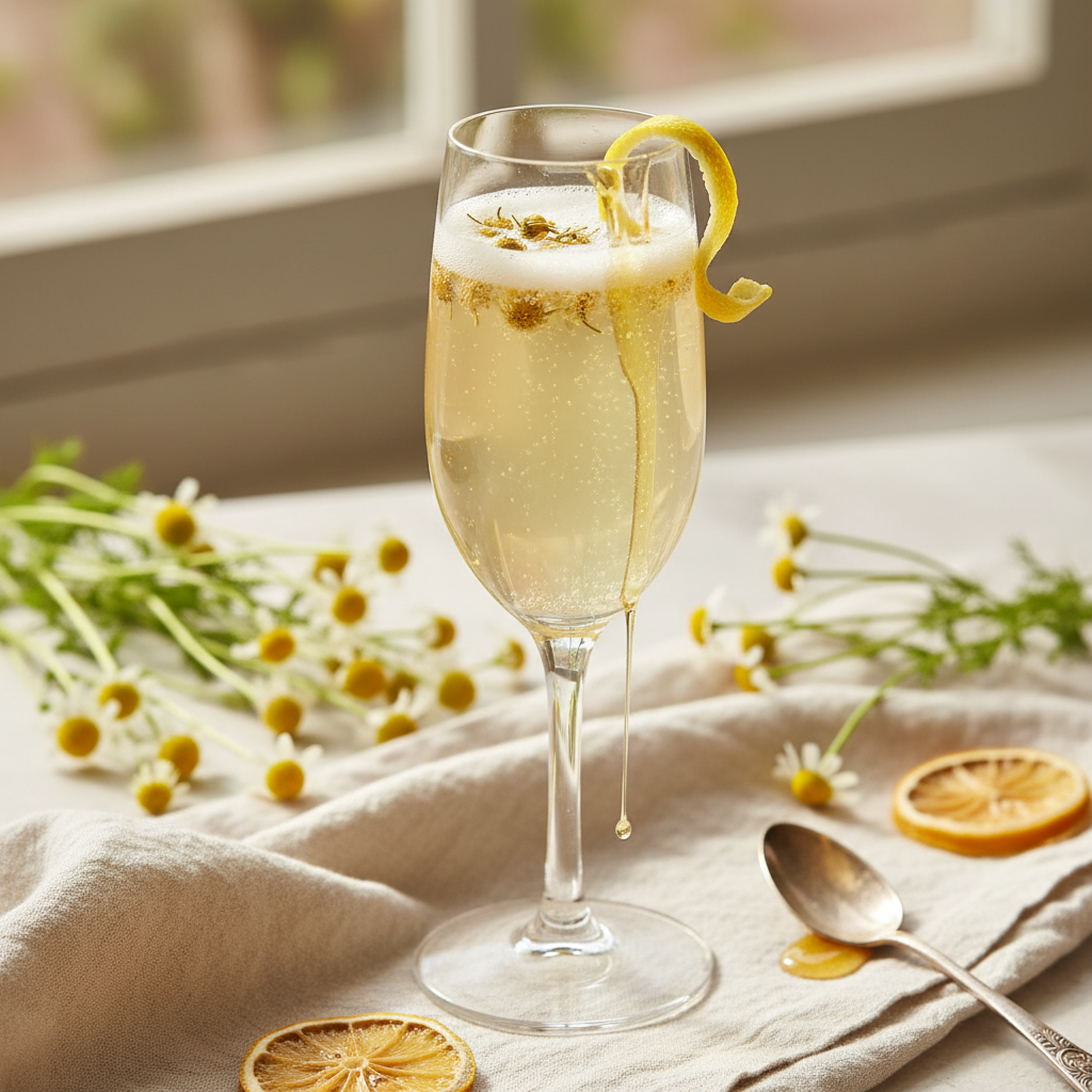 The Honeyed Chamomile Lemon Prosecco Mimosa
