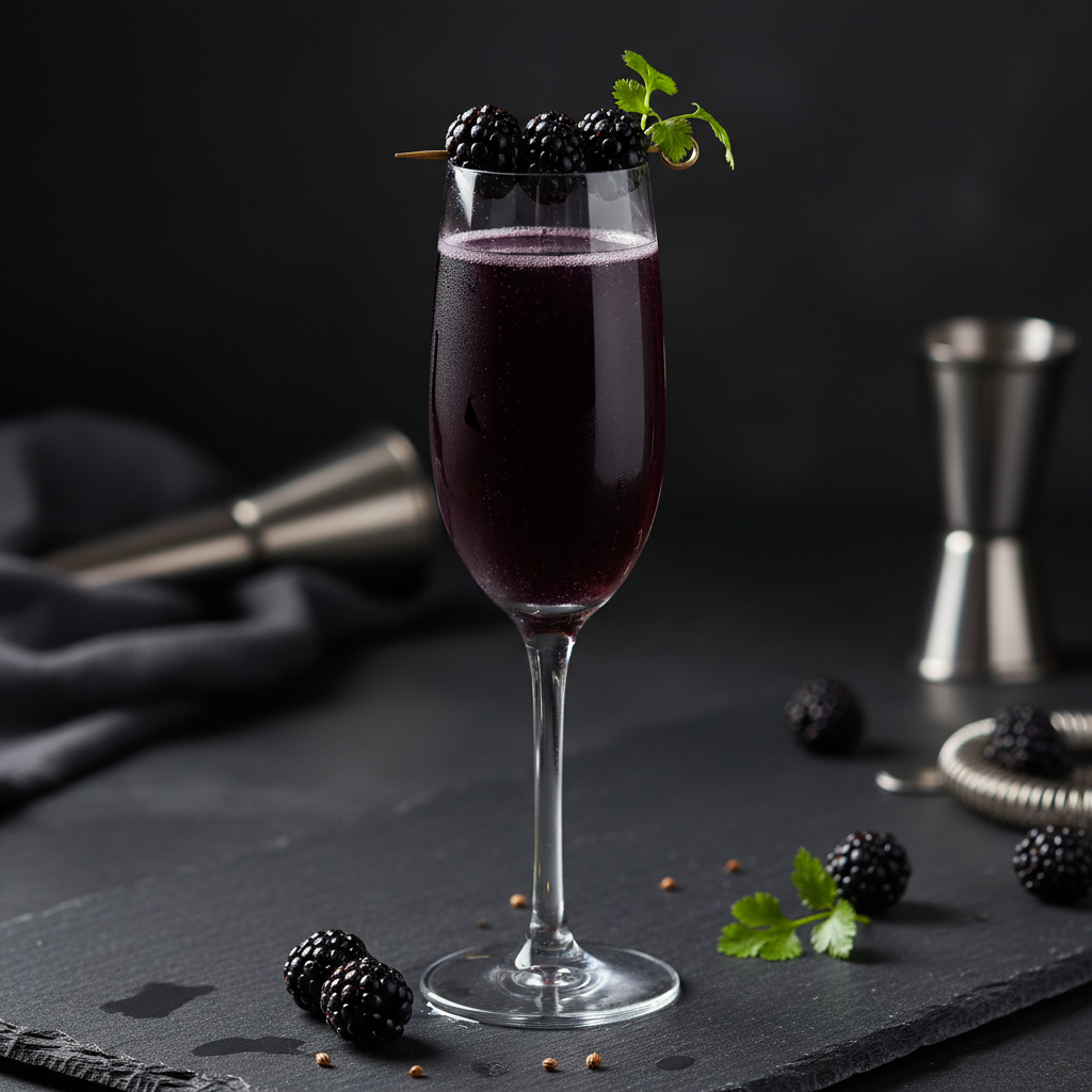 The Blackberry Coriander Champagne Mimosa